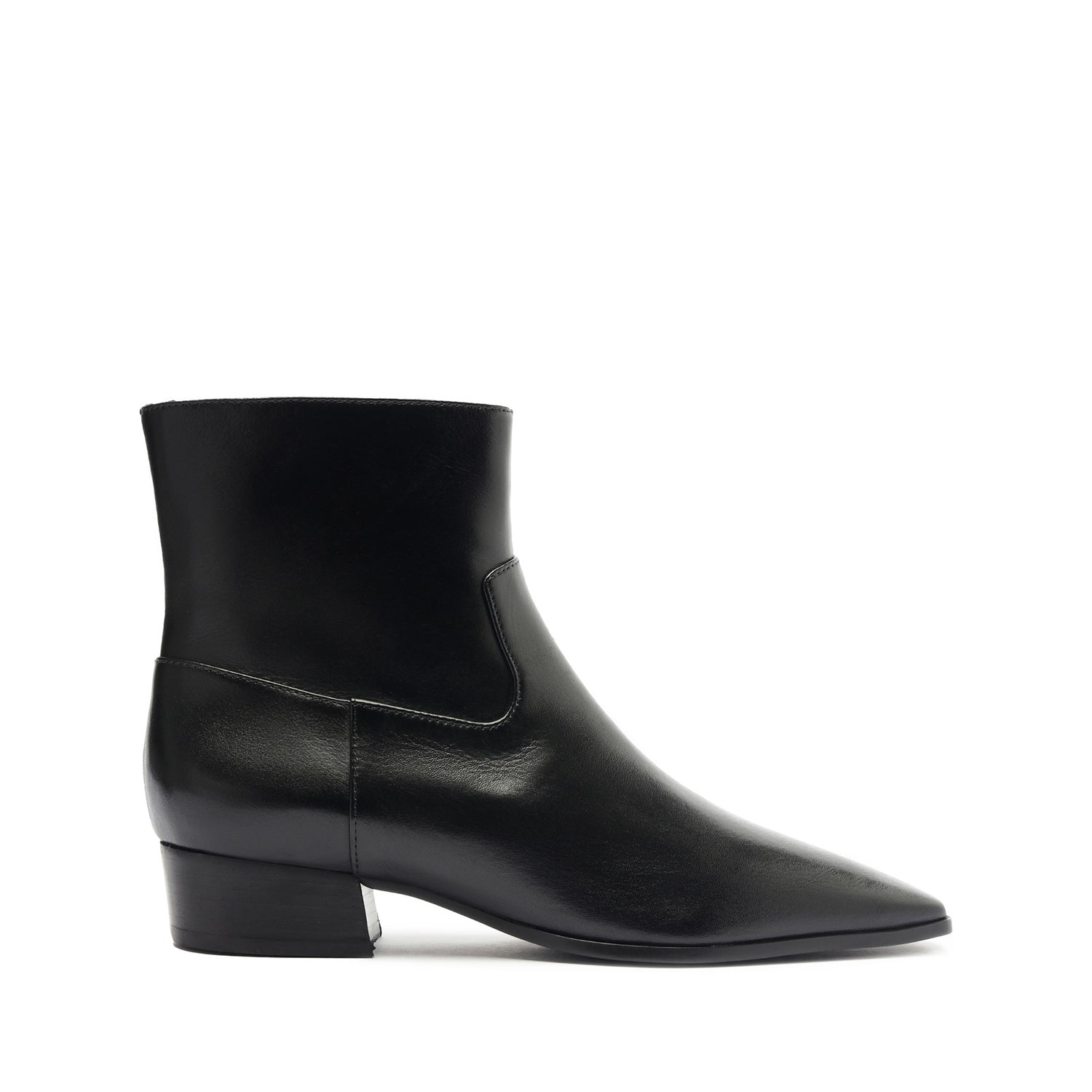 Helena Bootie Booties Fall 24 5 Black Leather - Schutz Shoes