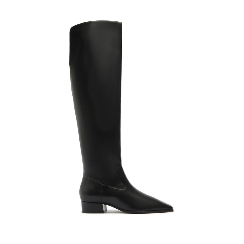 Helena Over the Knee Boot Boots Fall 24 5 Black Leather - Schutz Shoes