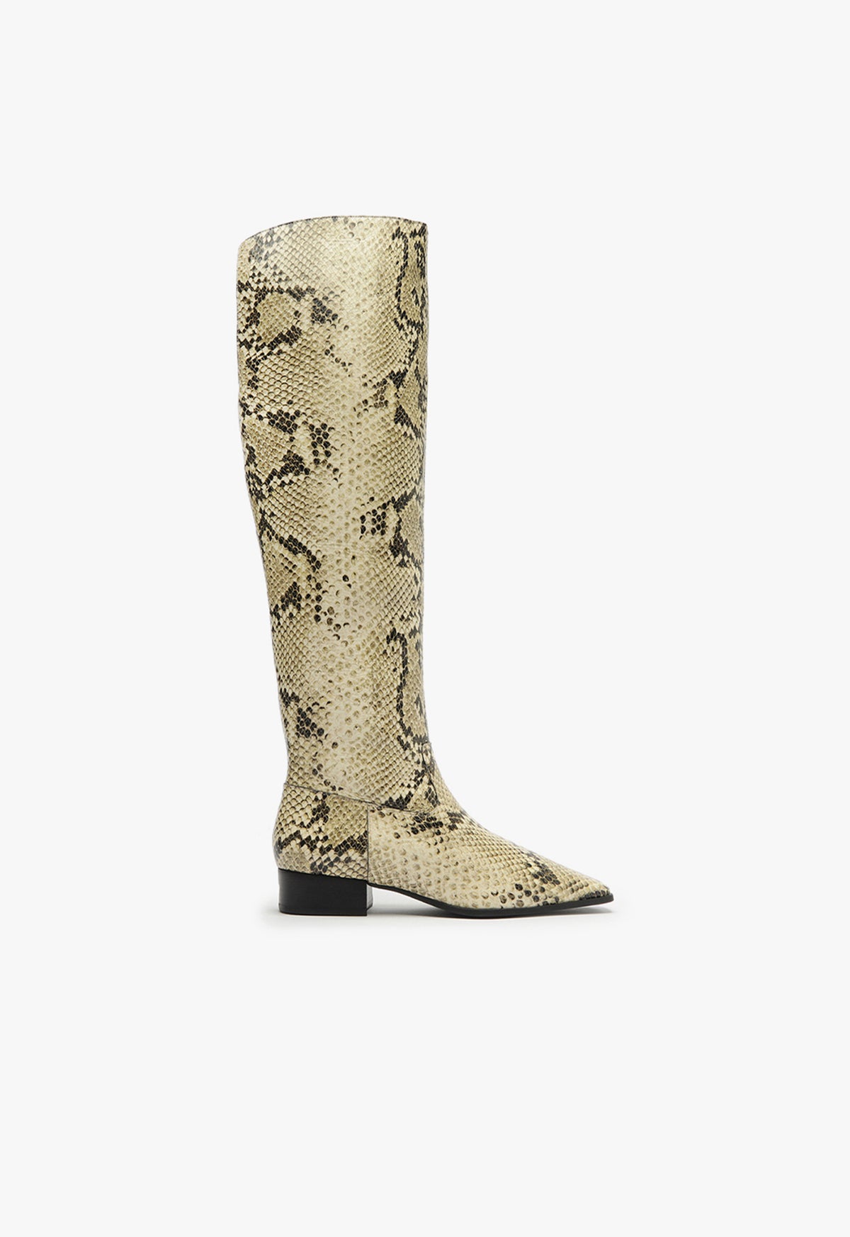 Helena Over the Knee Boot Boots Fall 24 5 Animal Print Leather - Schutz Shoes