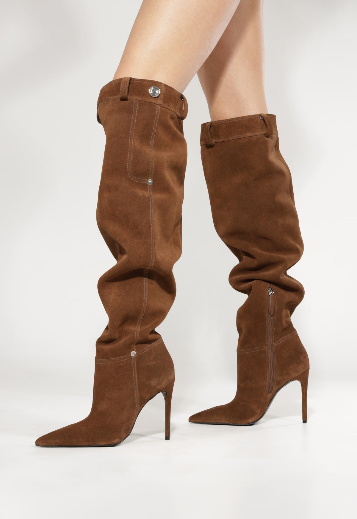 Mikki OTK Five Pocket Suede Boot - Schutz Shoes