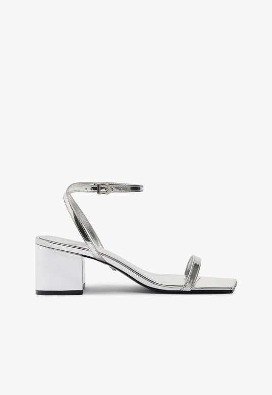 Kendall Sandal Fall 24 5 Silver Synthetic - Schutz Shoes