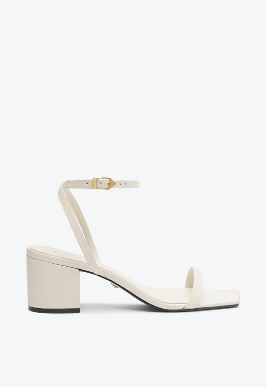 Kendall Leather Sandal Fall 24 5 Beige Atanado Leather - Schutz Shoes