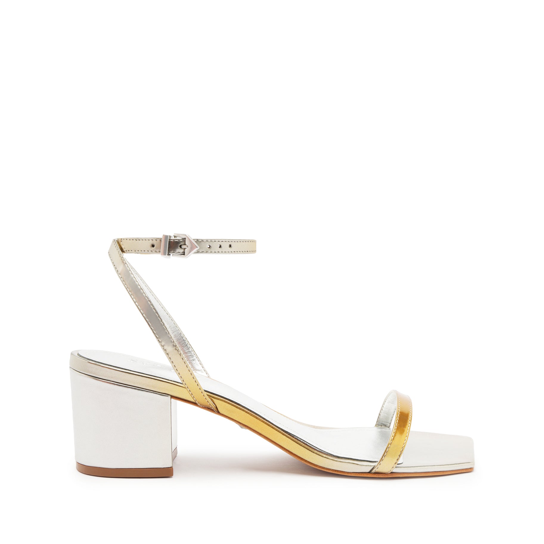 Kendall Specchio Leather Sandal Sandals High Summer 24 5 Silver Specchio Leather - Schutz Shoes