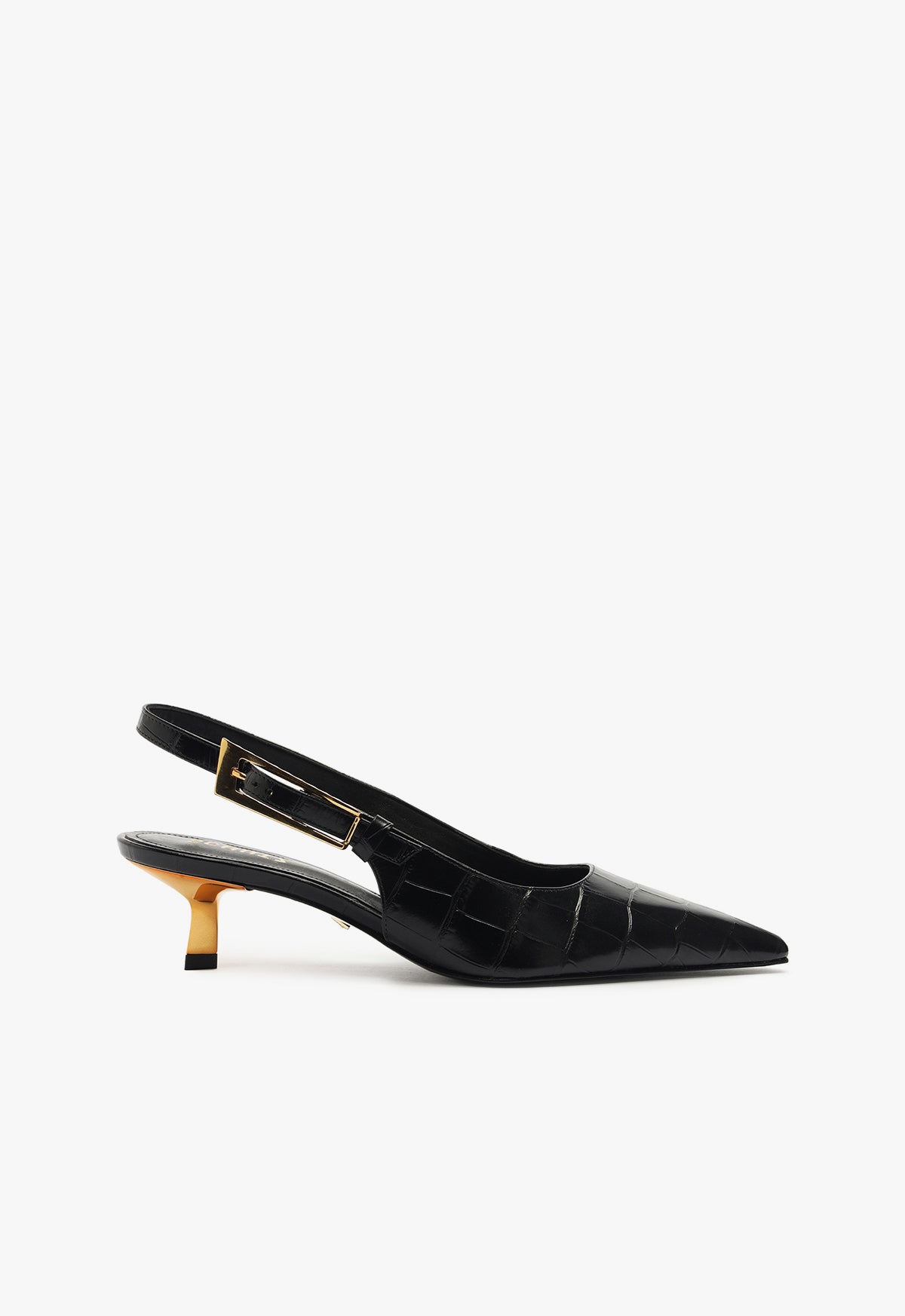 Ciara Mid Pump Pumps Fall 24 5 Black Leather - Schutz Shoes