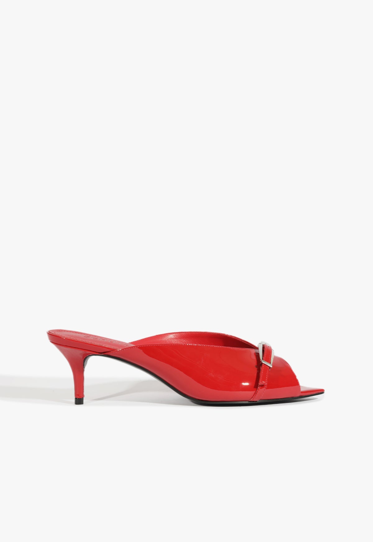 Lena Mule Pump Winter 24 5 Scarlet Patent Leather - Schutz Shoes