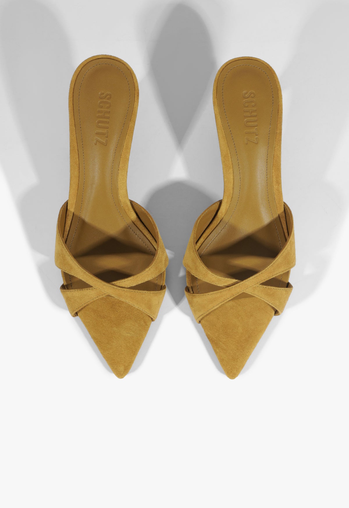 Hilda Leaf Mule Suede Sandal