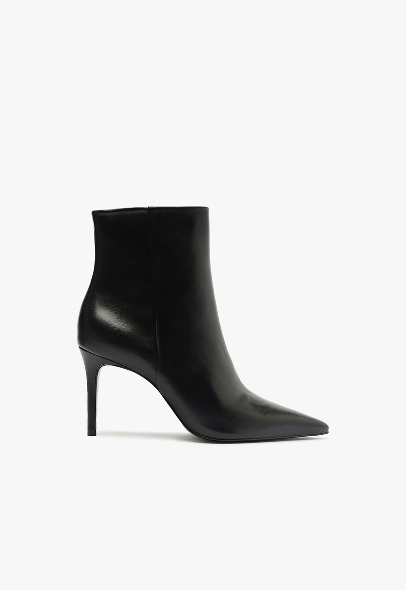 Mikki Bootie Booties Fall 24 5 Black Leather - Schutz Shoes