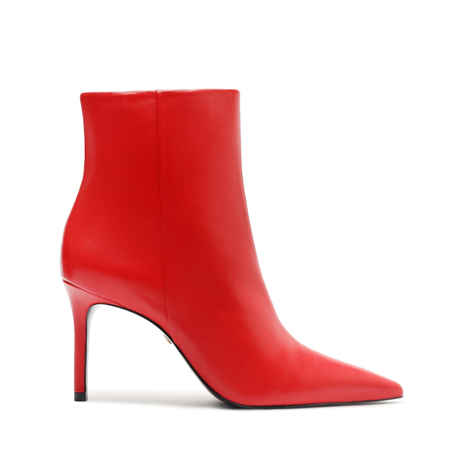 Mikki Bootie Booties Fall 24 5 Red Leather - Schutz Shoes