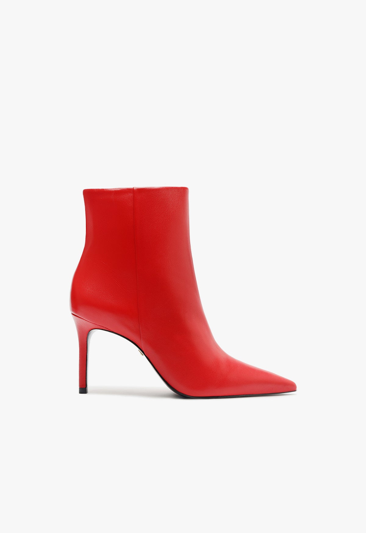 Mikki Bootie Booties Fall 24 5 Red Leather - Schutz Shoes