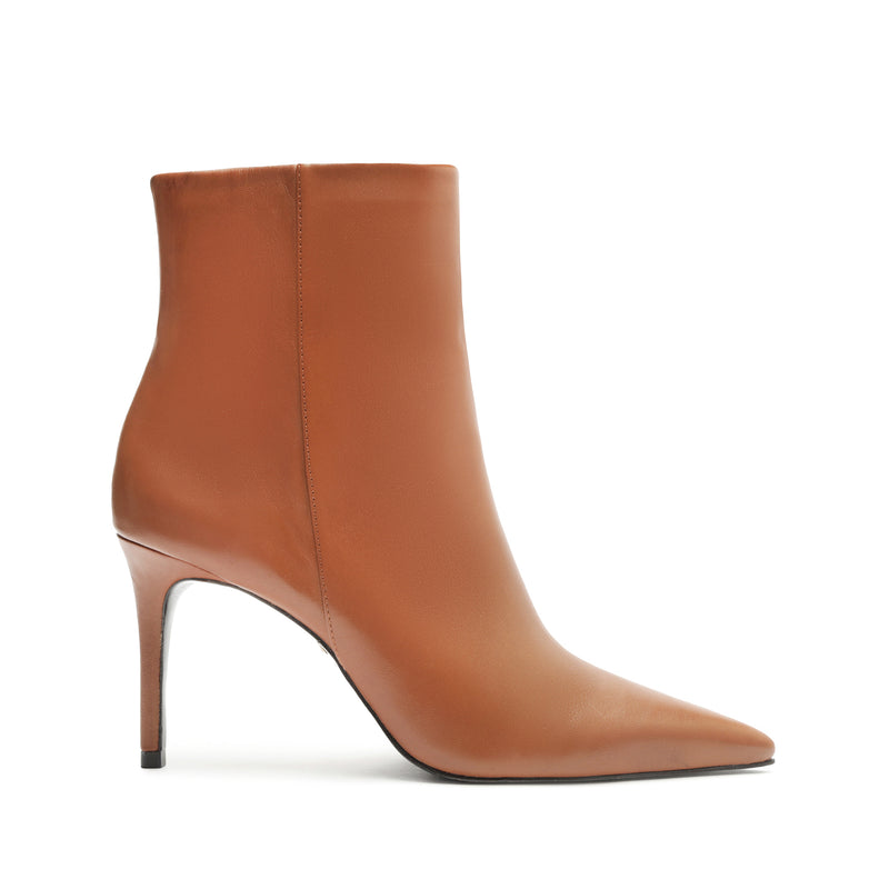 Mikki Bootie Booties Fall 24 5 Brown Leather - Schutz Shoes