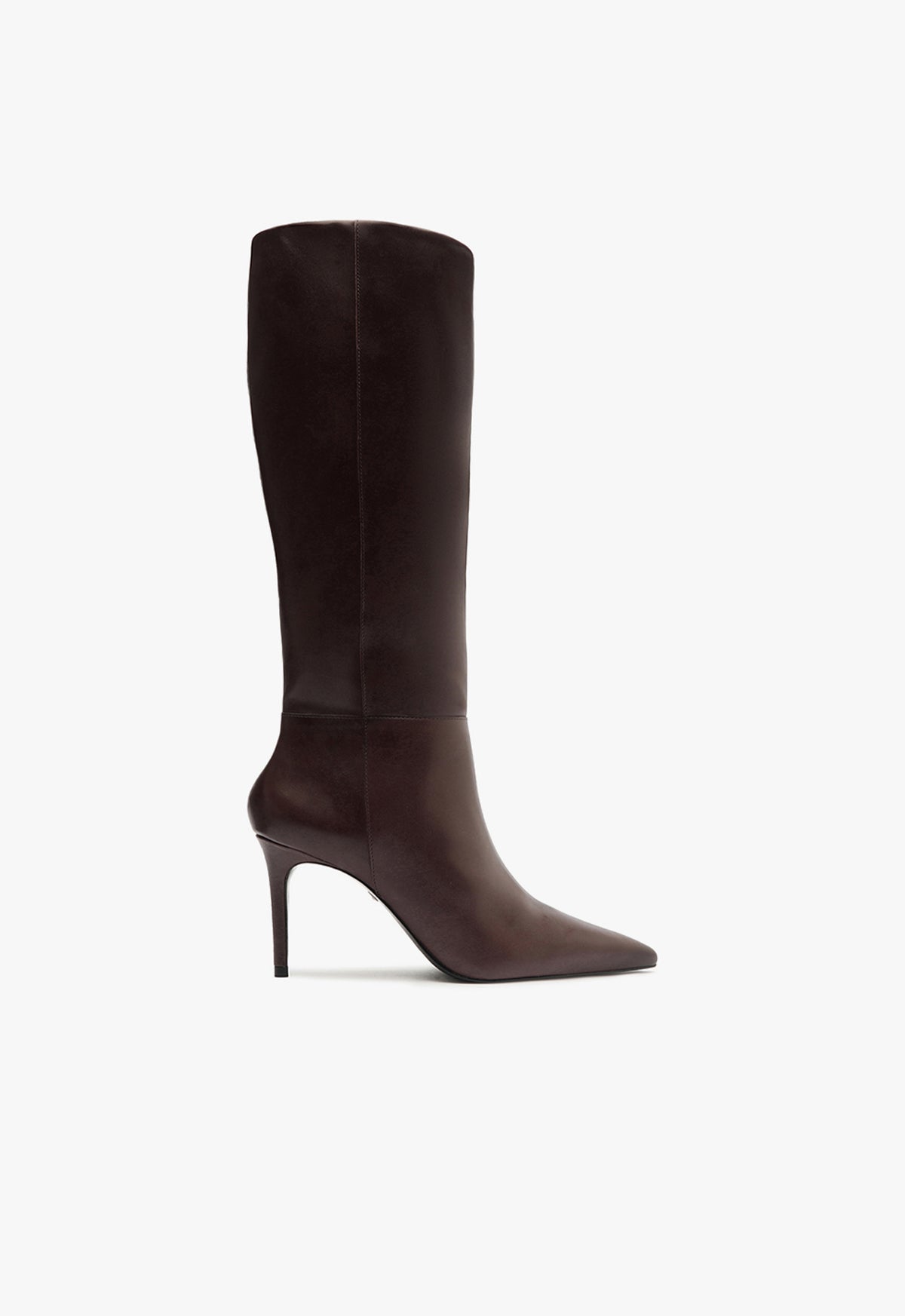 Mikki Up Boot Boots Fall 24 5 Dark Brown Leather - Schutz Shoes