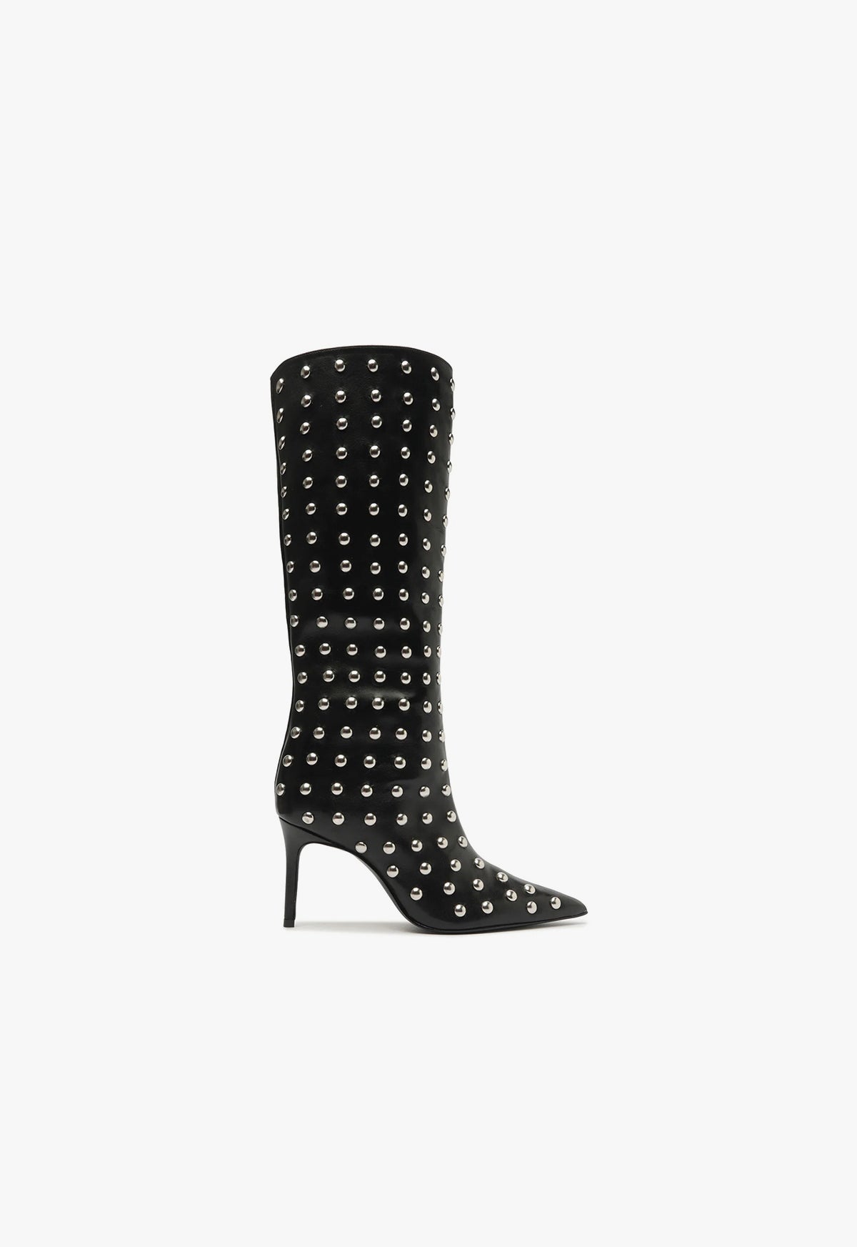 Mikki Up Studs Boot Boots Fall 24 5 Black Leather - Schutz Shoes