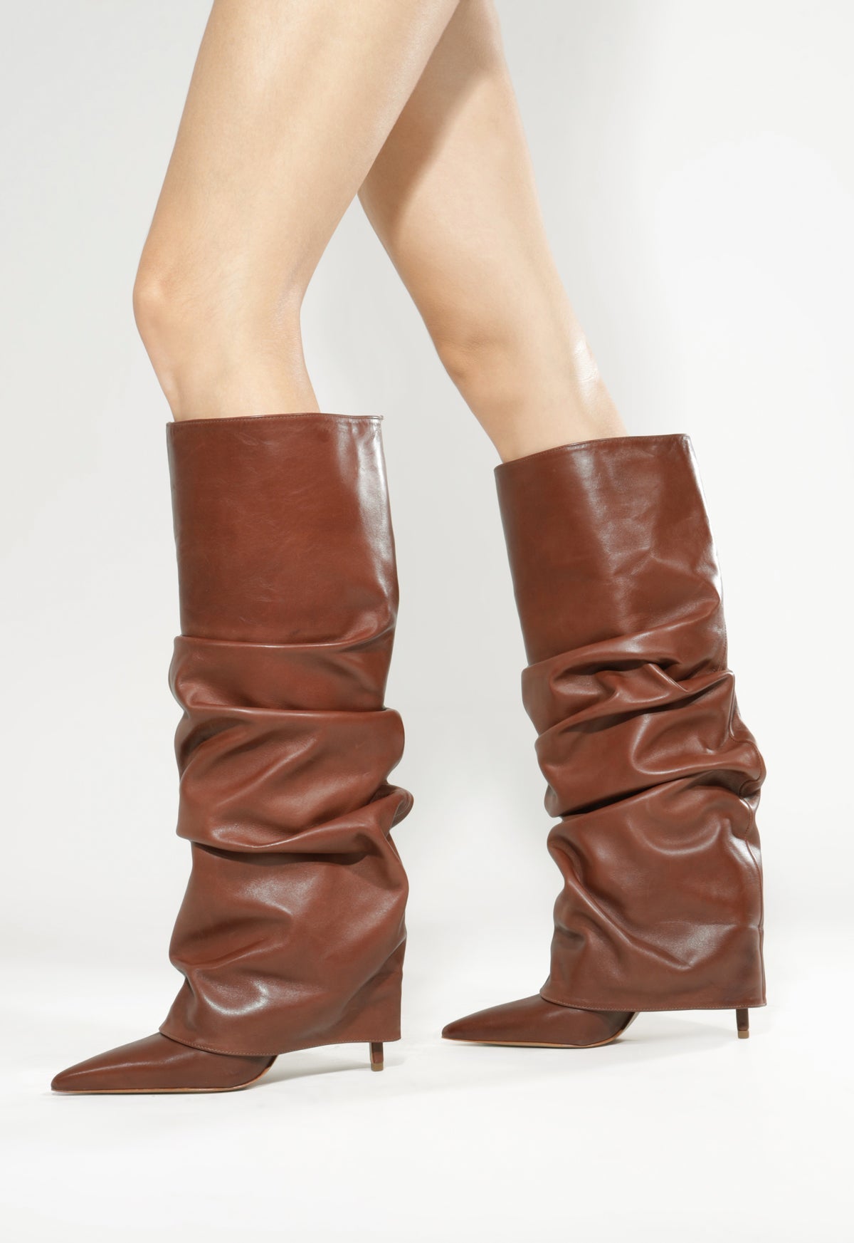 Mikki Up Cloak Leather Boot - Schutz Shoes