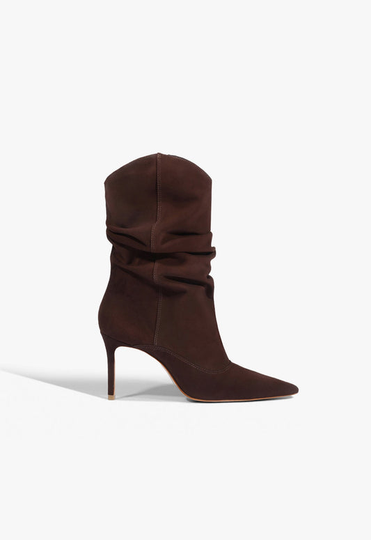 Maryana Slouch Suede Bootie 5 Maplewood Nubuck - Schutz Shoes