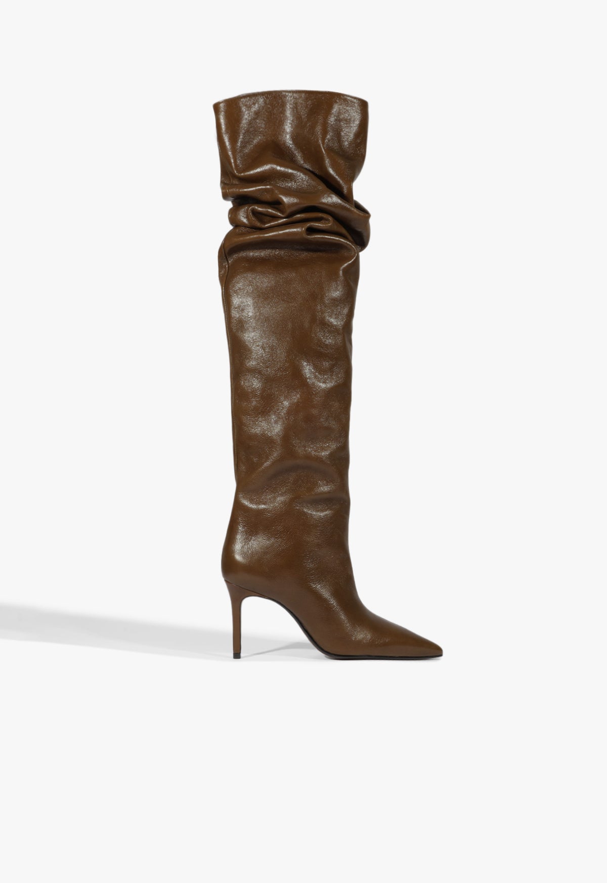Ellen Up Slouch Boot Fall 25 5 Pecan Brown Leather - Schutz Shoes