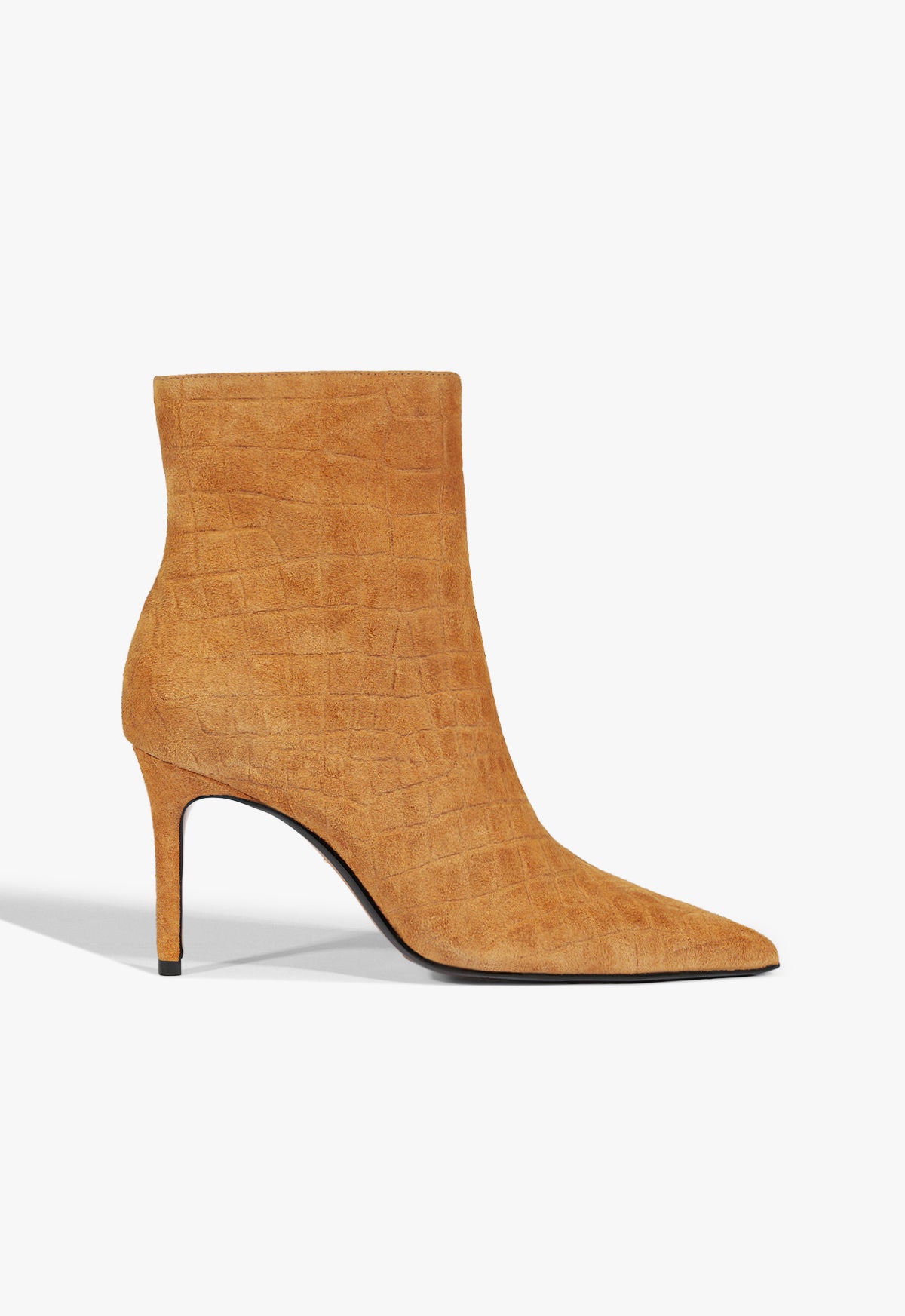 Mary Bootie Fall 25 5 Cuoio Brown Croc - Schutz Shoes