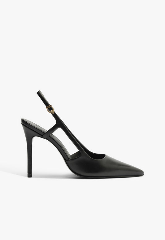 Boris Leather Pump RESORT 25 5 Black Leather - Schutz Shoes