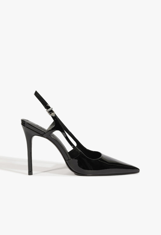 Boris Sling Pump Pumps Winter 24 5 Black Patent Leather - Schutz Shoes