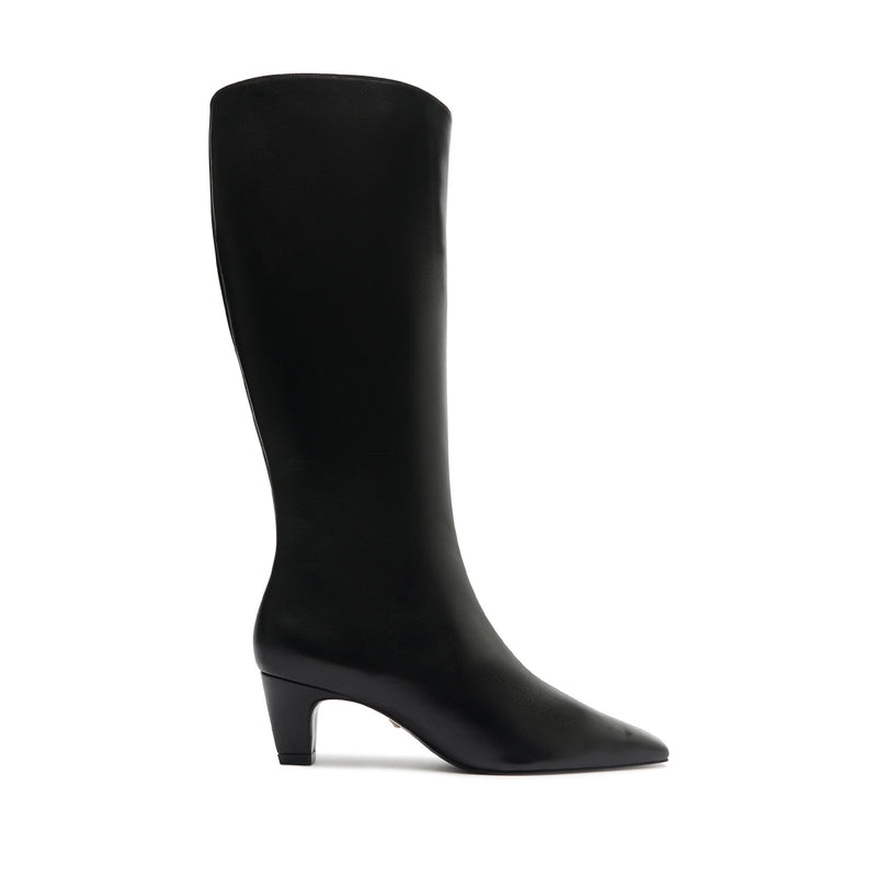 Dellia Up Boot Boots Fall 24 5 Black Leather - Schutz Shoes