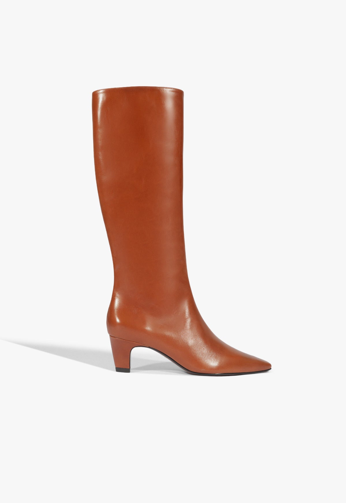 Dellia Up Casual Leather Boot Fall 25 5 Cognac Leather - Schutz Shoes
