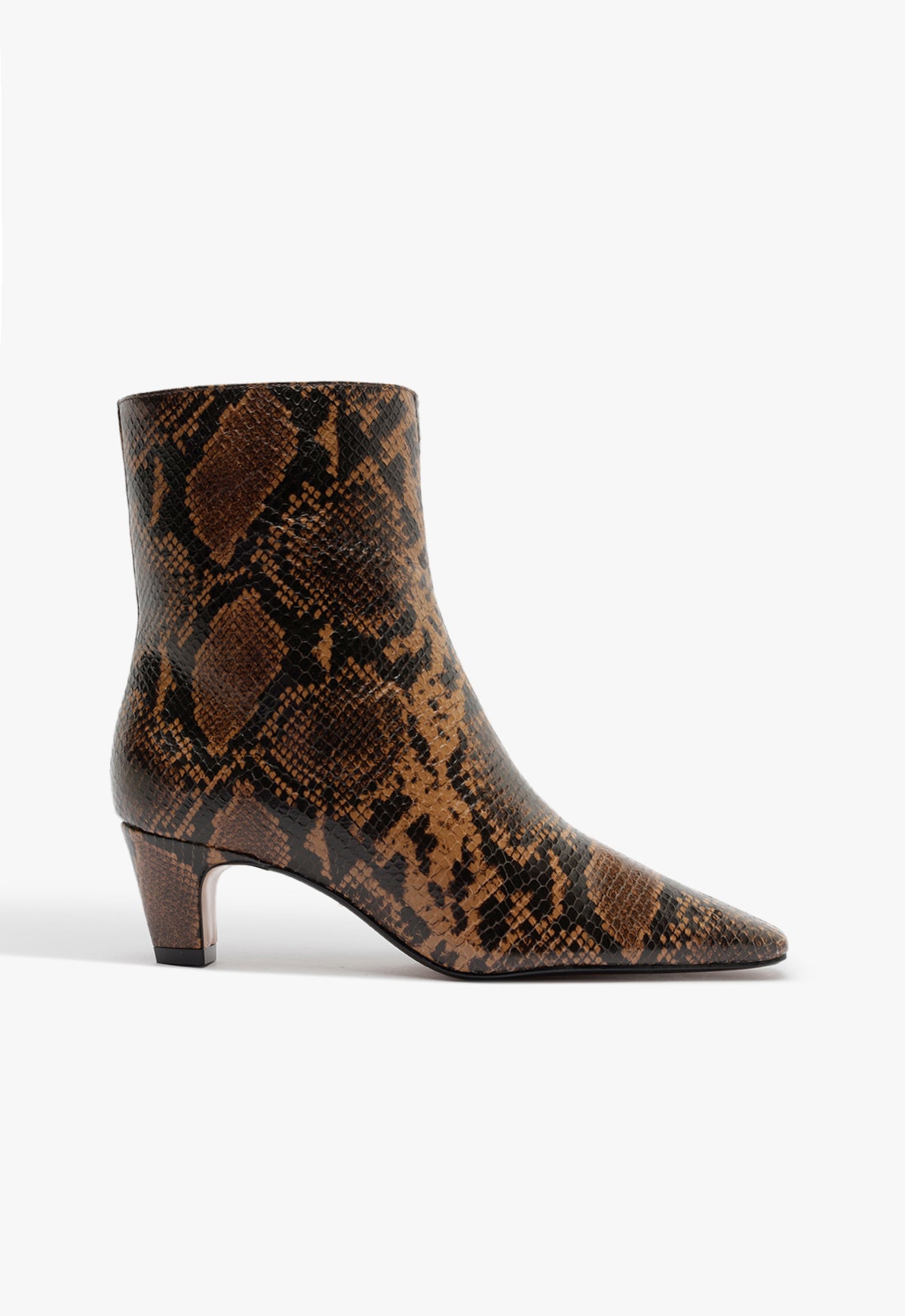 Dellia Casual Bootie Fall 25 5 Pecan Brown Snake - Schutz Shoes