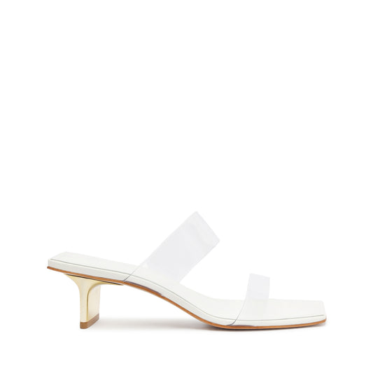 Ariella Tab Vinyl Sandal Sandals High Summer 24 5 White Vinyl - Schutz Shoes