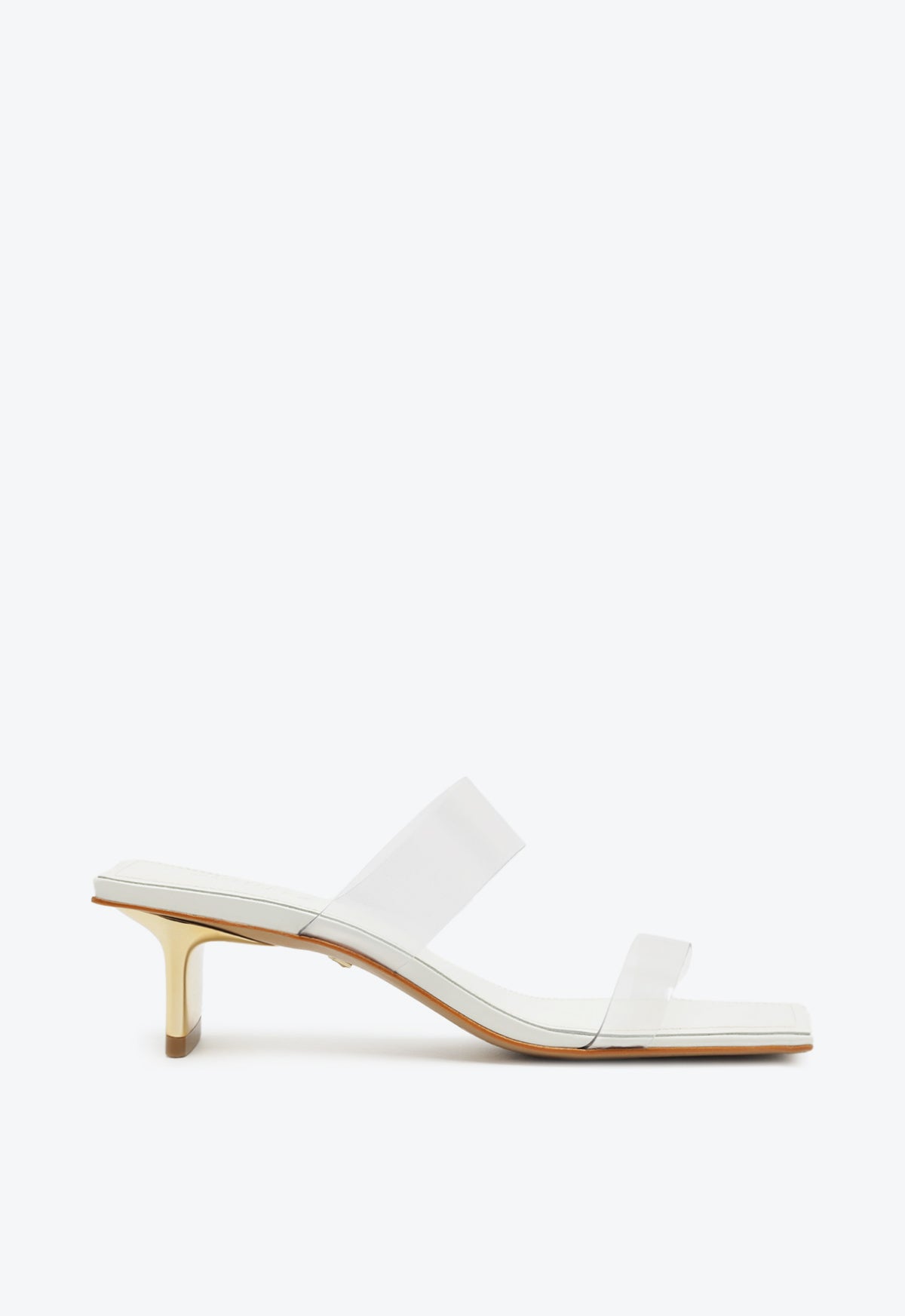 Ariella Tab Vinyl Sandal High Summer 24 5 White Vinyl - Schutz Shoes