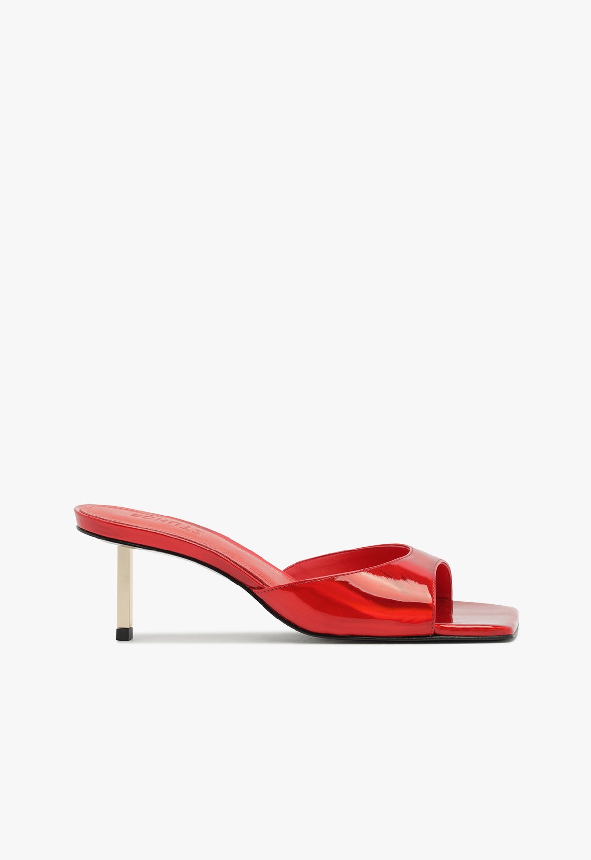 Dethalia Pin Sandal Sandals Winter 24 5 Red Leather - Schutz Shoes