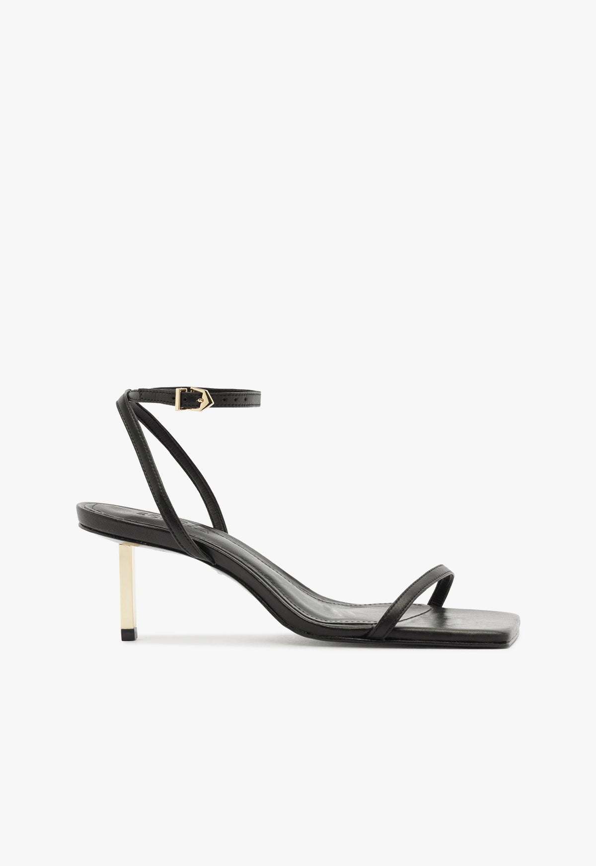 Sam Mid Sandal Sandals Winter 24 5 Black Atanado Leather - Schutz Shoes