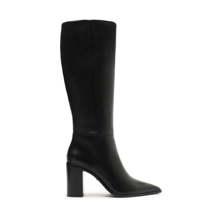 Mikki Up Block Boot Boots Fall 24 5 Black Leather - Schutz Shoes