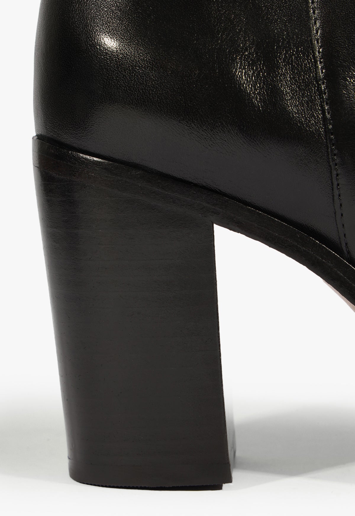 Schutz Women's Mikki 85MM Block-Heel Leather Booties - Black - Size 9 Schutz Women's Mikki 85MM Block-Heel Leather Booties - Black - Size 9