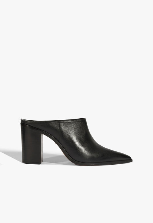 Mikki Mule Leather Pump FALL 25 5 Black Leather - Schutz Shoes