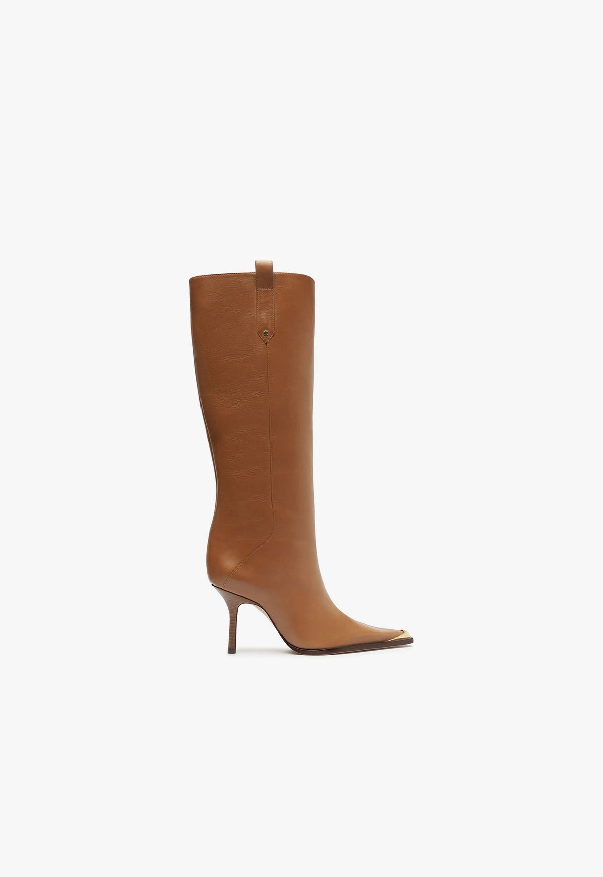 Raffaela Up Cap Toe Boot Boots Fall 24 5 Brown Leather - Schutz Shoes