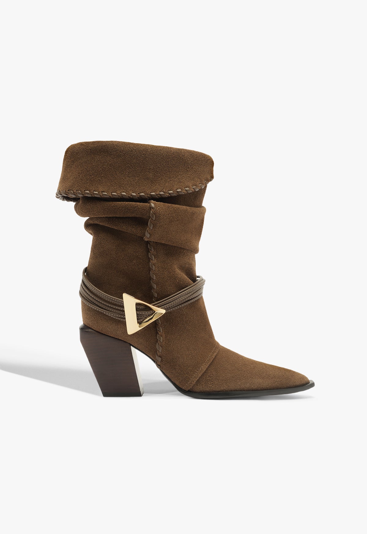 Sable Suede Bootie FALL 25 5 Pecan Brown Suede - Schutz Shoes