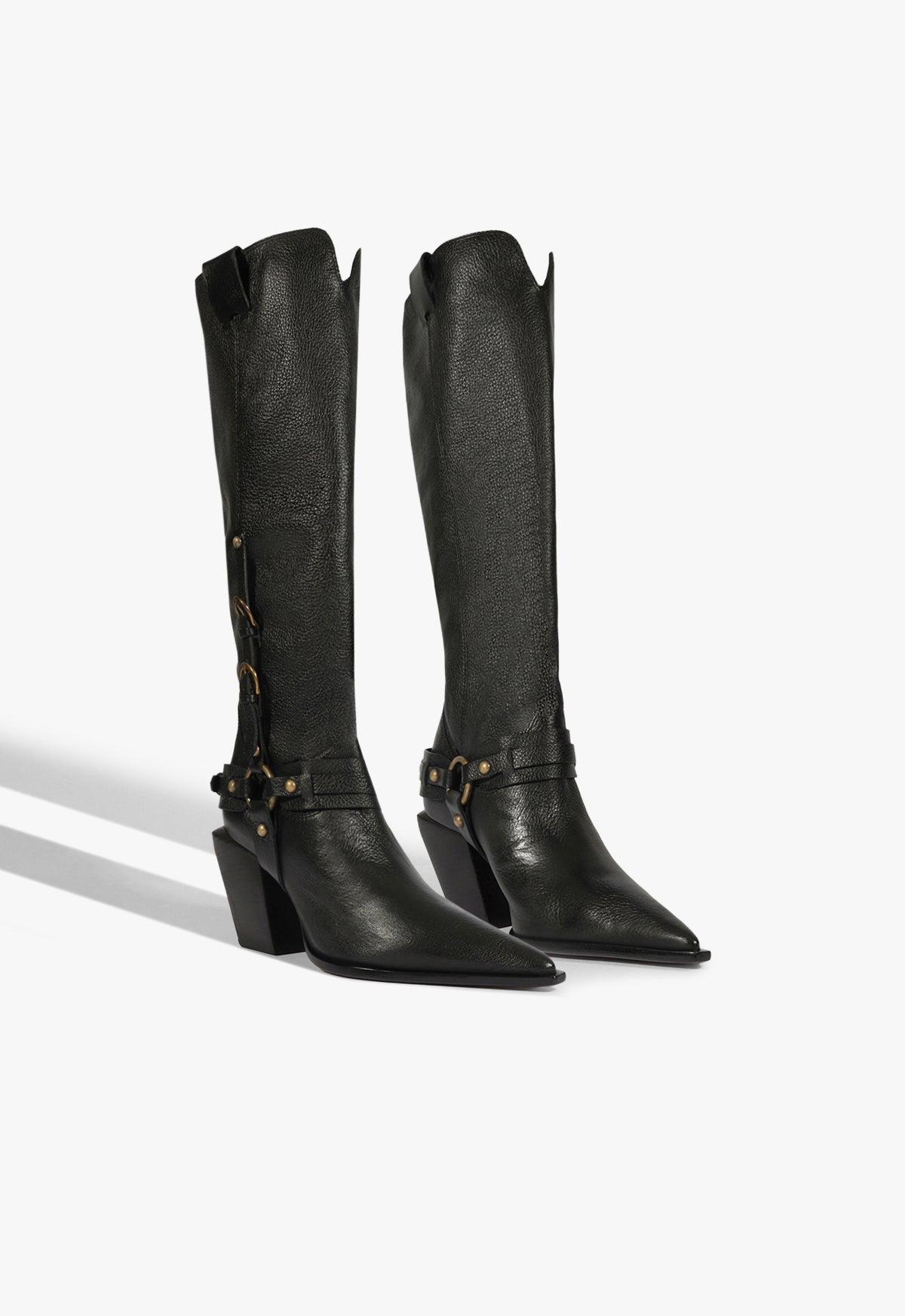 Maine Up Buckle Leather Boot - Schutz Shoes