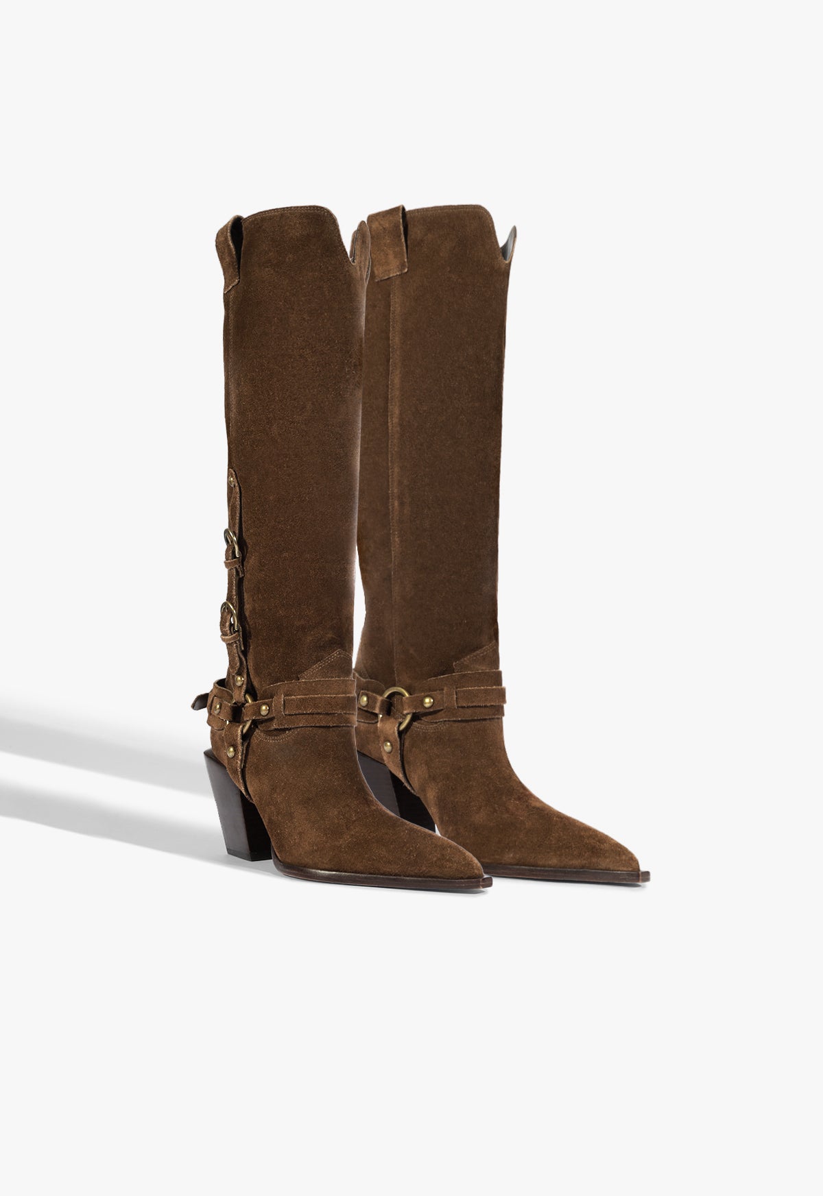 Maine Up Buckle Suede Boot - Schutz Shoes