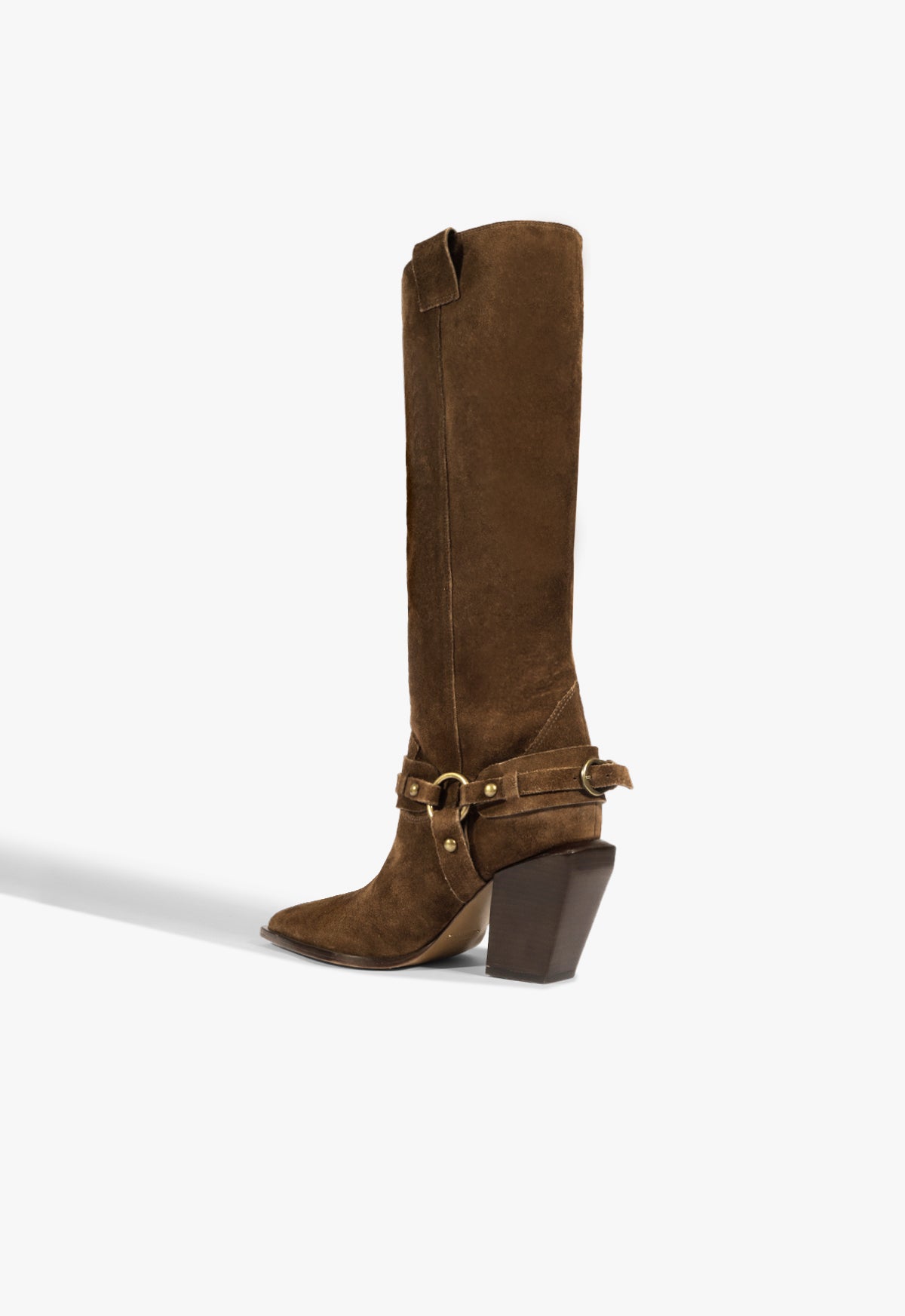 Maine Up Buckle Suede Boot - Schutz Shoes