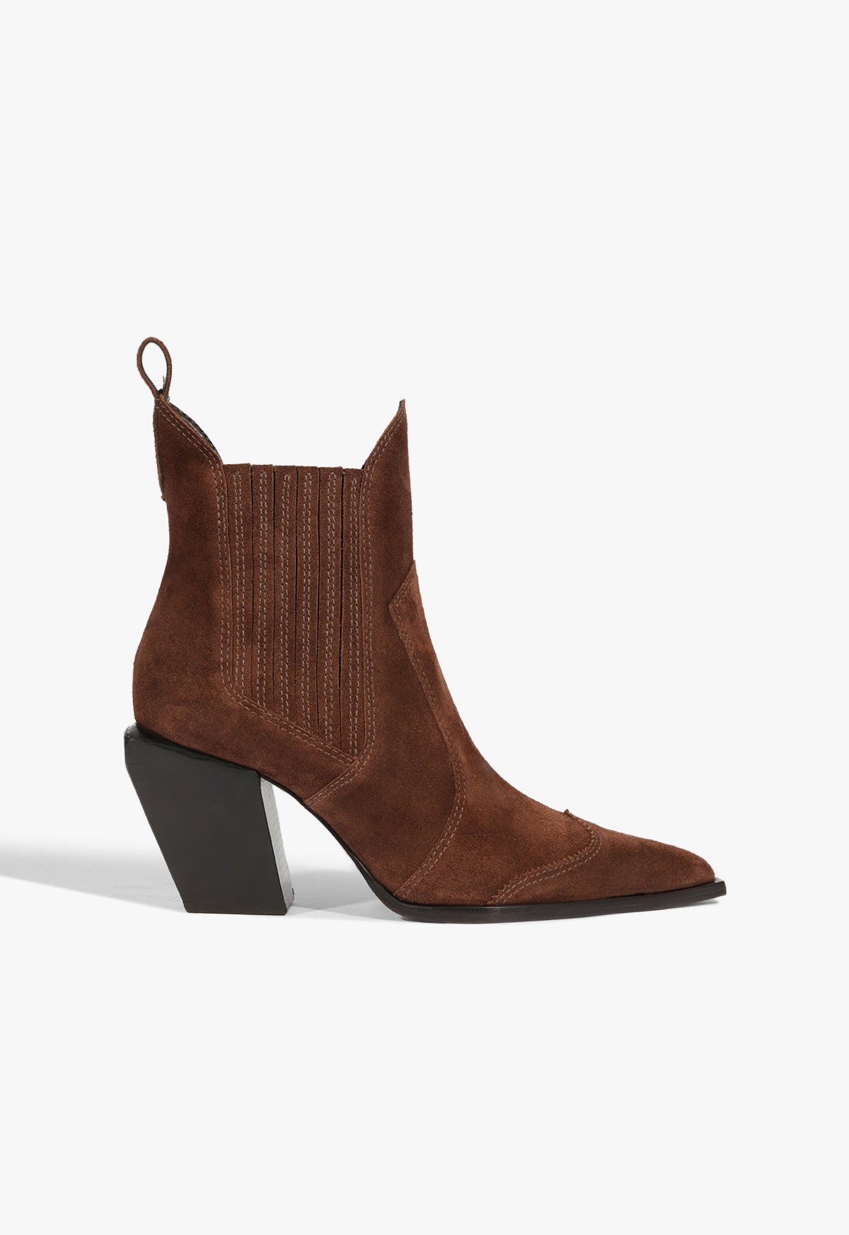 Dolly Suede Bootie Pre Fall 25 5 Chestnut Brown Suede - Schutz Shoes