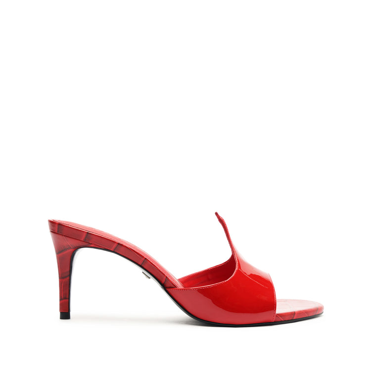 Carlie Mule Patent Leather Sandal Sandals Pre Fall 24 5 Scarlet Patent Leather - Schutz Shoes