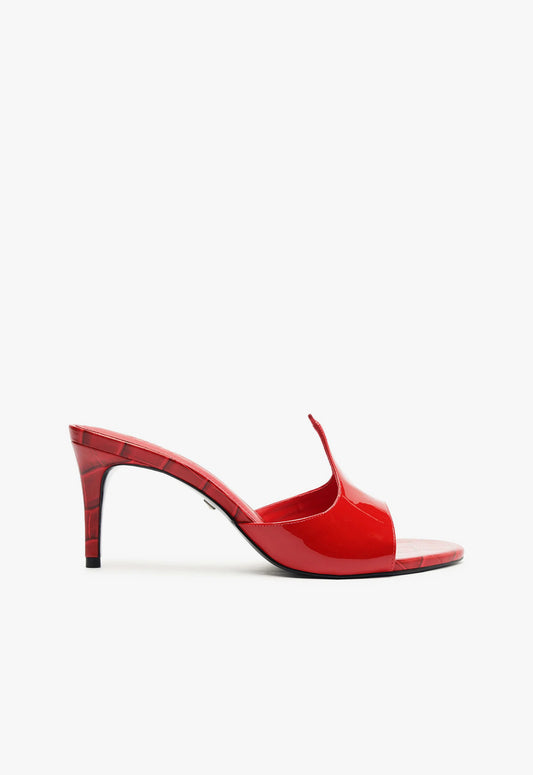 Carlie Mule Patent Leather Sandal Sandals Pre Fall 24 5 Scarlet Patent Leather - Schutz Shoes