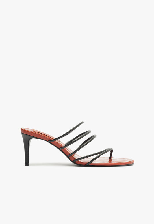 Malta Mule Sandal Sandals Resort 25 5 Orange Synthetic - Schutz Shoes