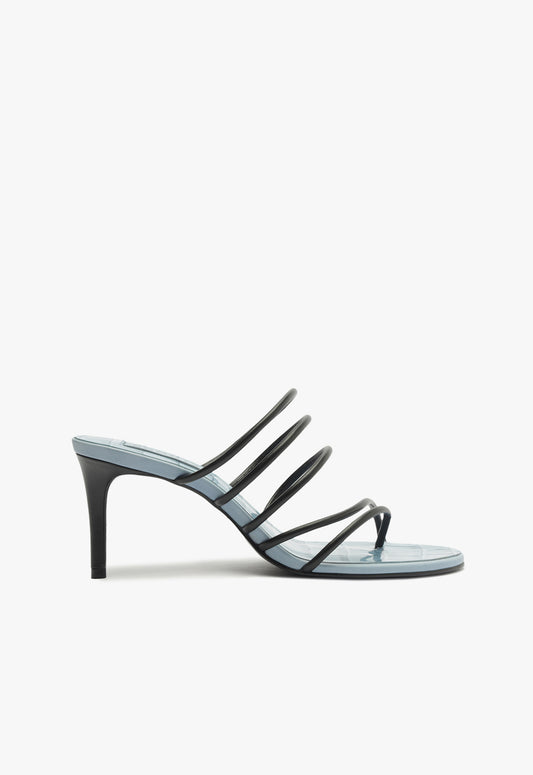 Malta Mule Sandal Resort 25 5 Blue Synthetic - Schutz Shoes