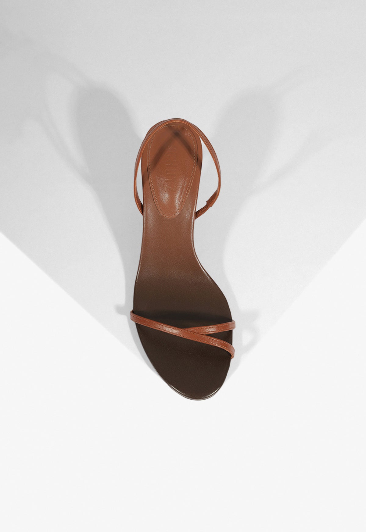 Diana Mid Stiletto Sandal | Brown | Leather SCHUTZ Diana Mid Stiletto Sandal | Brown | Leather SCHUTZ
