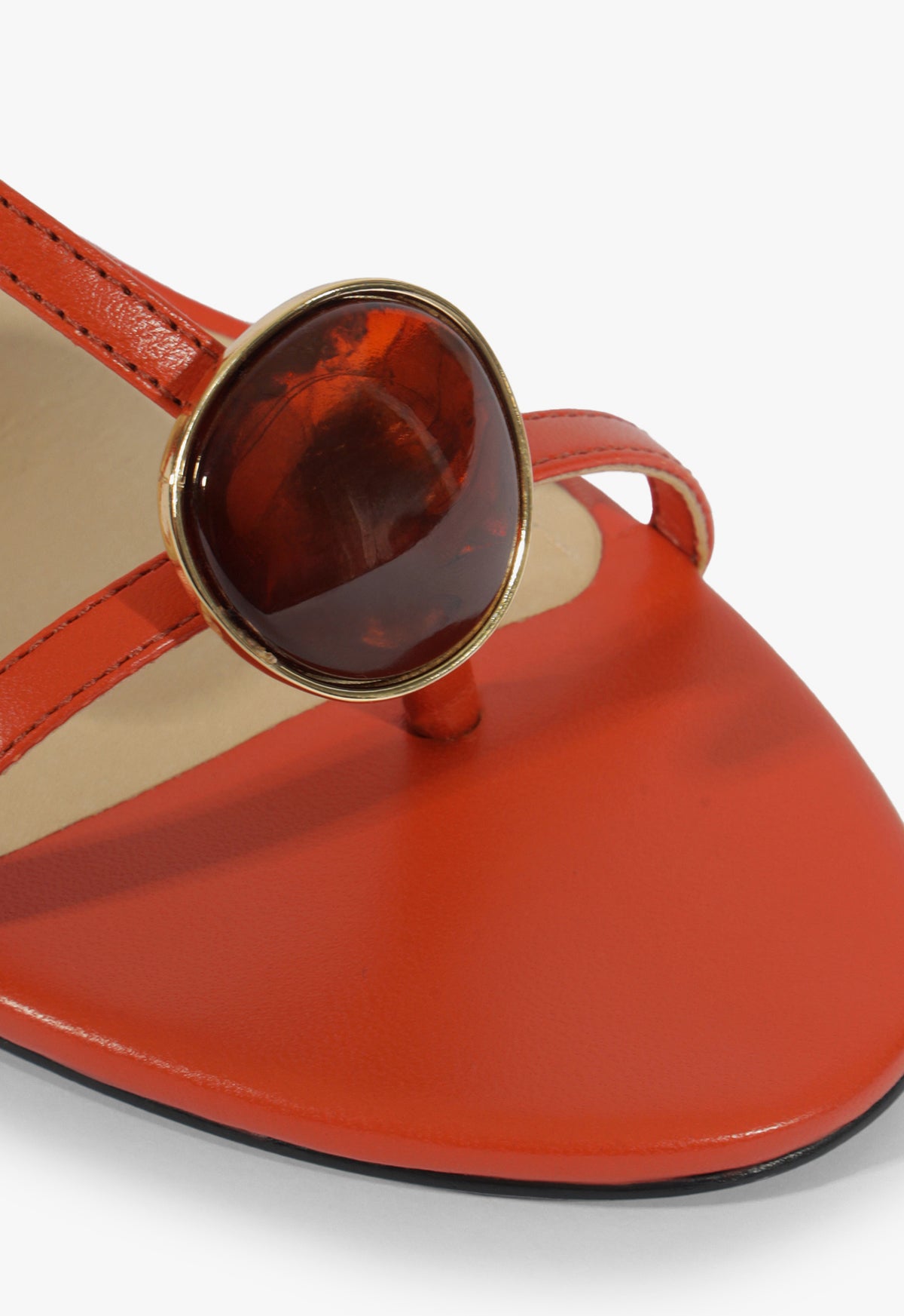 Azure Mid Embellished Leather Sandal Resort 26 - Schutz Shoes