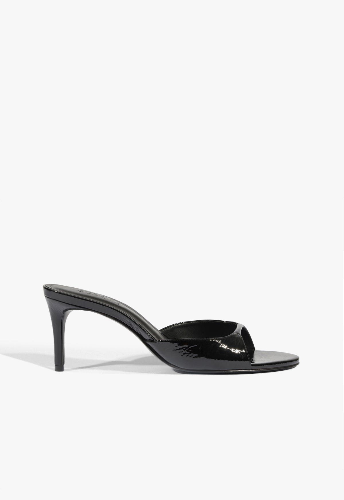 Arlette Mule Patent Leather Sandal 5 Black Patent - Schutz Shoes