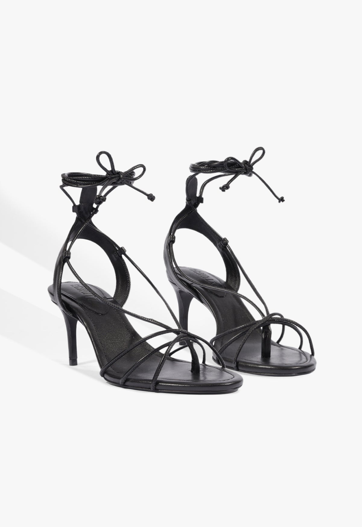 Demetria Mid Leather Sandal - Schutz Shoes