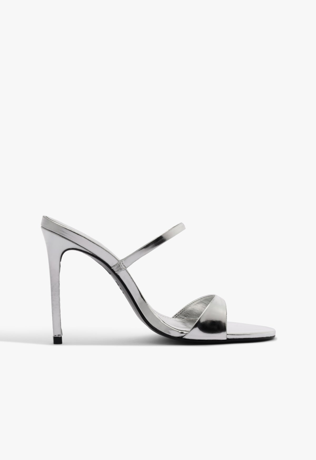 Jessica Mule Metallic Sandal 5 Silver Metallic - Schutz Shoes