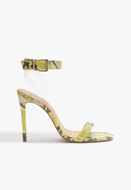 Irina Snake Sandal Spring 25 5 Yellow Snake - Schutz Shoes