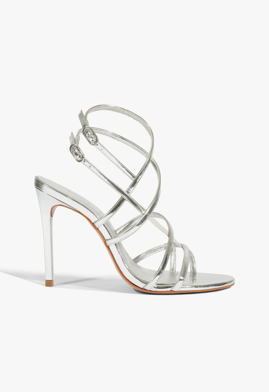 Amaris Sandal 5 Silver Metallic - Schutz Shoes