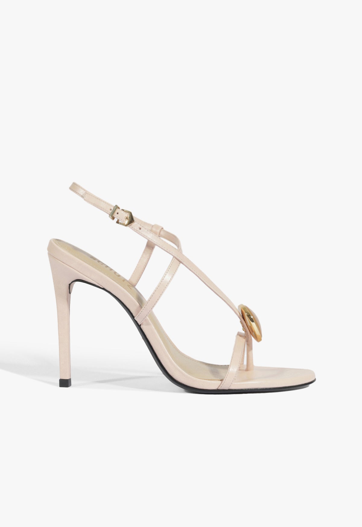 Azure Embellished Leather Sandal Resort 26 5 Cotton Candy Leather - Schutz Shoes